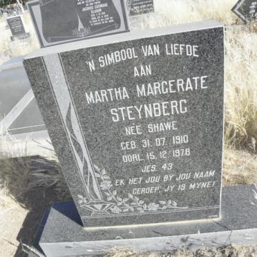 STEYNBERG Martha Margerate nee SHAWE 1910-1978