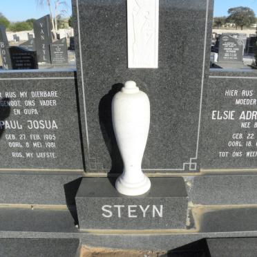 STEYN Paul Josua 1905-1981 &amp; Elsie Adriana Louw BOTMA 1913-1985
