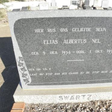 SWARTZ Elias Albertus Nel 1934-1959