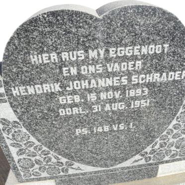 SCHRADER Hendrik Johannes 1893-1951