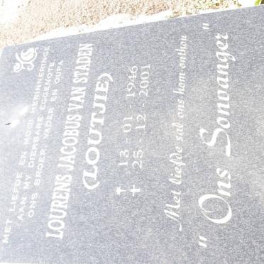 STADEN Lourens Jacobus, van 1946-2001