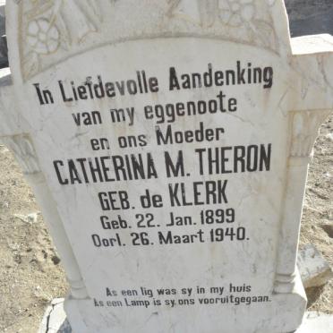 THERON Catherina M. nee DE KLERK 1899-1940