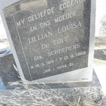TOIT Lillian Louisa, du nee SCHEEPERS 1910-1968