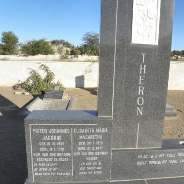 THERON Pieter Johannes Jacobus 1907-1972 &amp; Elizabeth Maria Magaretha 1913-1977