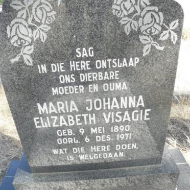 VISAGIE Maria Johanna Elizabeth 1890-1971