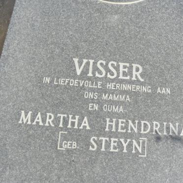 VISSER Martha Hendrina nee STEYN ?-?