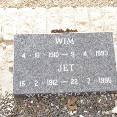 WIGGENRAAD Wim 1910-1993 &amp; Jet 1912-1996