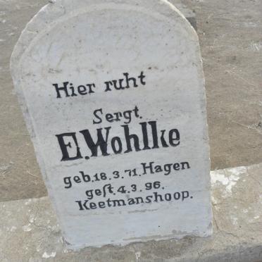 WOHLKE E. 1871-1896