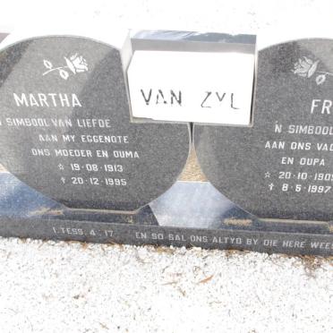ZYL Fritz, van 1909-1997 &amp; Martha 1913-1995