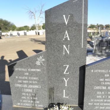 ZYL Cornelius Johannes, van 1917-1980 &amp; Christina Helena 1926-1981
