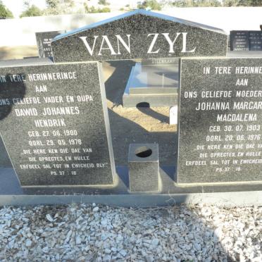 ZYL Dawid Johannes Hendrik, van 1900-1978 &amp; Johanna Margaretha Magdalena 1903-1976