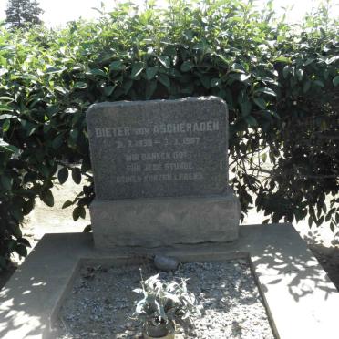 ASCHERADEN Dieter, von 1939-1957