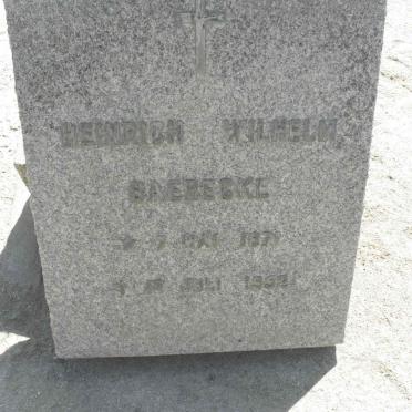 BAERECKE Heinrich Wilhelm 1871-1952