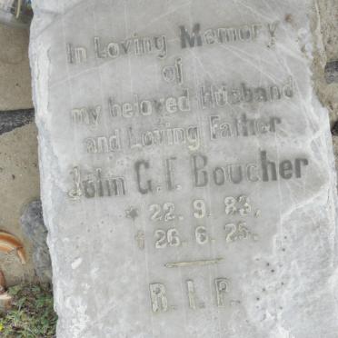 BOUCHER John G.F. 1883-1925