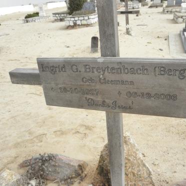 BREYTENBACH Ingrid G. previously BERG nee CLEEMANN 1927-2006