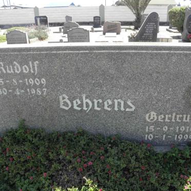 BEHRENS Rudolf 1909-1987 &amp; Gertrud 1910-1999