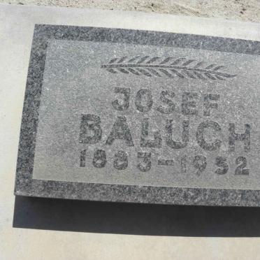 BALUCH Josef 1883-1952 &amp; Maria 1893-1954