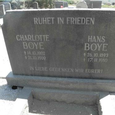 BOYE Hans 1893-1980 &amp; Charlotte 1902-1969
