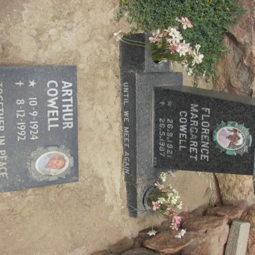 COWELL Arthur 1924-1992 &amp; Florence Margaret 1921-1987