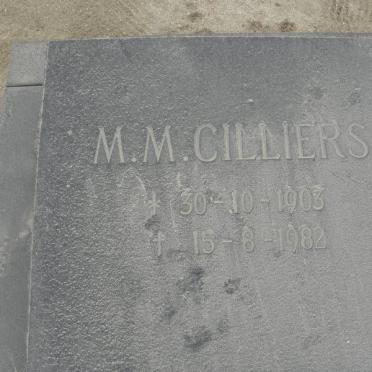 CILLIERS M.M. 1903-1982