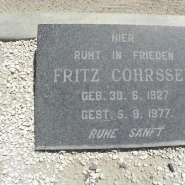 COHRSSEN Fritz 1927-1977