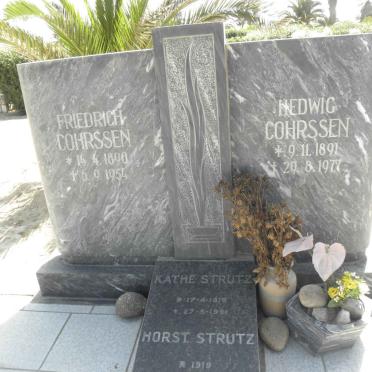 COHRSSEN Friedrich 1890-1954 &amp; Hedwig 1891-1977 :: STRUTZ Horst 1919-1998 &amp; Käthe 1918-1991