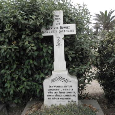 DEWITZ Max, von 1876-1918 &amp; Hertha 1876-1953