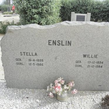 ENSLIN Willie 1894-1984 &amp; Stella 1899-1986