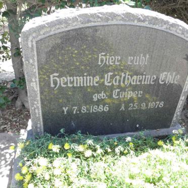 EHLE Hermine Catharine KUIPER 1886-1978
