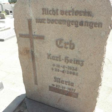 ERB Karl-Heinz 1934-2004 &amp; Maria 1937-