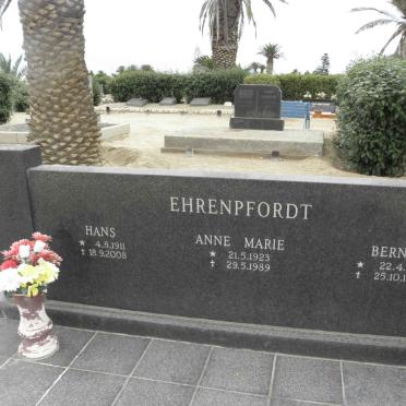 EHRENPFORDT Hans 1911-2008 &amp; Anne Marie 1923-1989 :: EHRENPFORDT Bernd 1958-1984