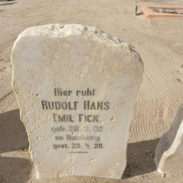 FICK Rudolf Hans Emil 1902-1928