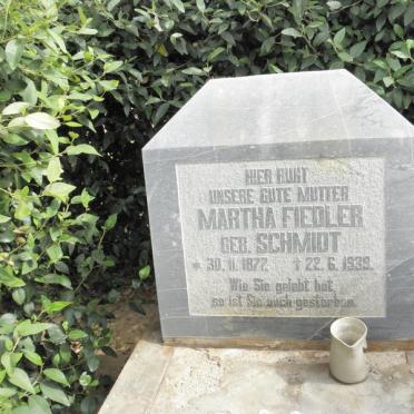 FIEDLER Martha nee SCHMIDT 1877-1939