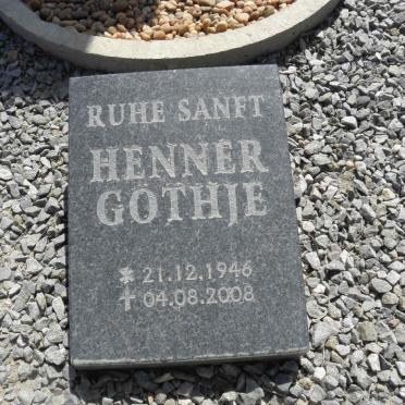 GÖTHJE Henner 1946-2008