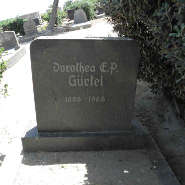 GÜRTEL Dorothea E.P. 1888-1968
