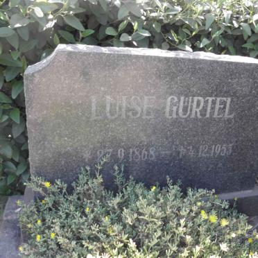 GÜRTEL Luise 1868-1955