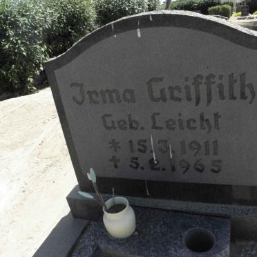 GRIFFITH Irma nee LEICHT 1911-1965