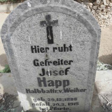 HAPP Josef 1888-1915