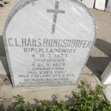HUNDSDŐRFER C.L. Hans 1883-1959