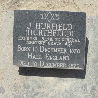 HURFIELD J. 1870-1975