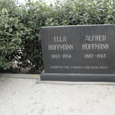 HOFFMANN Alfred 1882-1965 &amp; Ella 1883-1956
