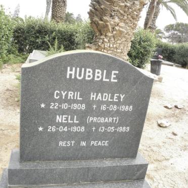HUBBLE Cyril Hadley 1908-1988 &amp; Nell PROBART 1908-1989