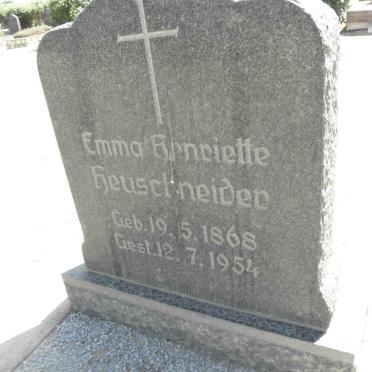 HEUSCHNEIDER Emma Henriette 1868-1954