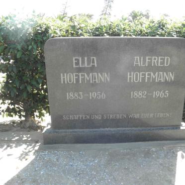 HOFFMANN Alfred 1882-1965 &amp; Ella 1883-1956