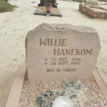 HANEKOM Willie 1916-1992