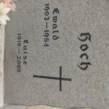 HOCH Ewald 1903-1984 &amp; Luise 1910-2005