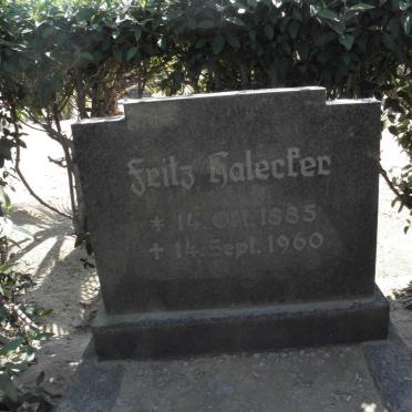 HALECFER Fritz 1885-1960
