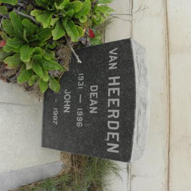 HEERDEN Dean, van 1931-1996 :: VAN HEERDEN John ?-1997