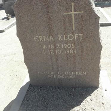 KLOFT Erna 1905-1983