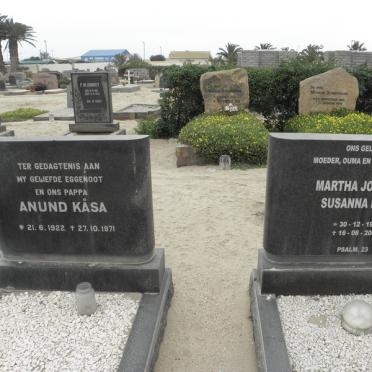 KASA Anund 1922-1971 &amp; Martha Johanna Susanna 1912-2002